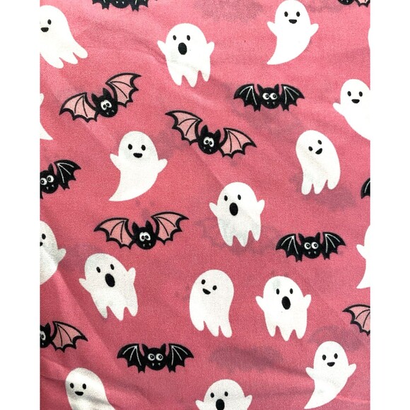 Wicked Home Twin Sheet Set Pink Ghosts Bats Halloween 3 Piece Bedding New - Picture 4 of 5